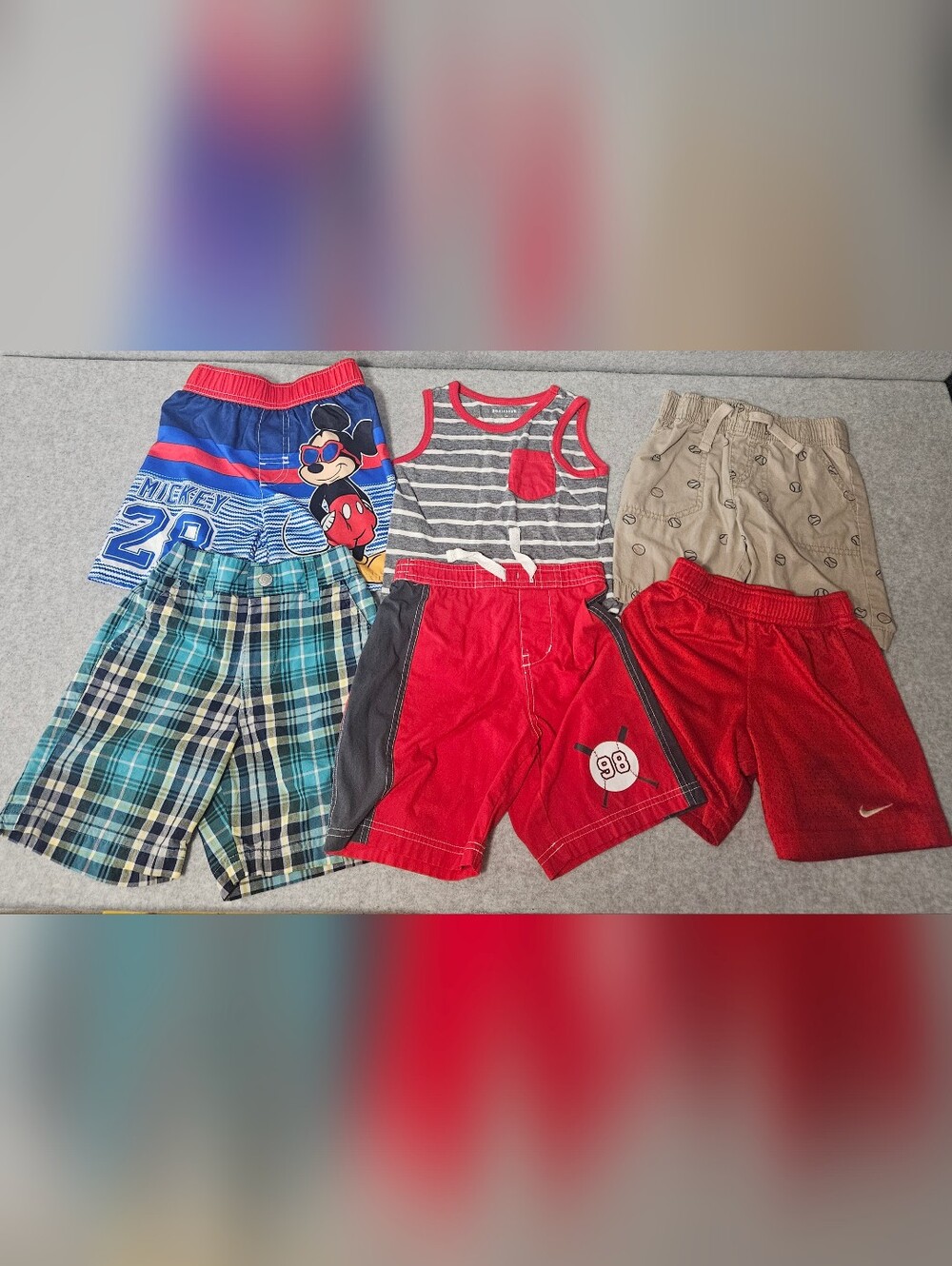 Boys 3T, 6pc Shorts, Swim Trunks & Tank/Izod/Disney/Nike/Jumping Beans And More